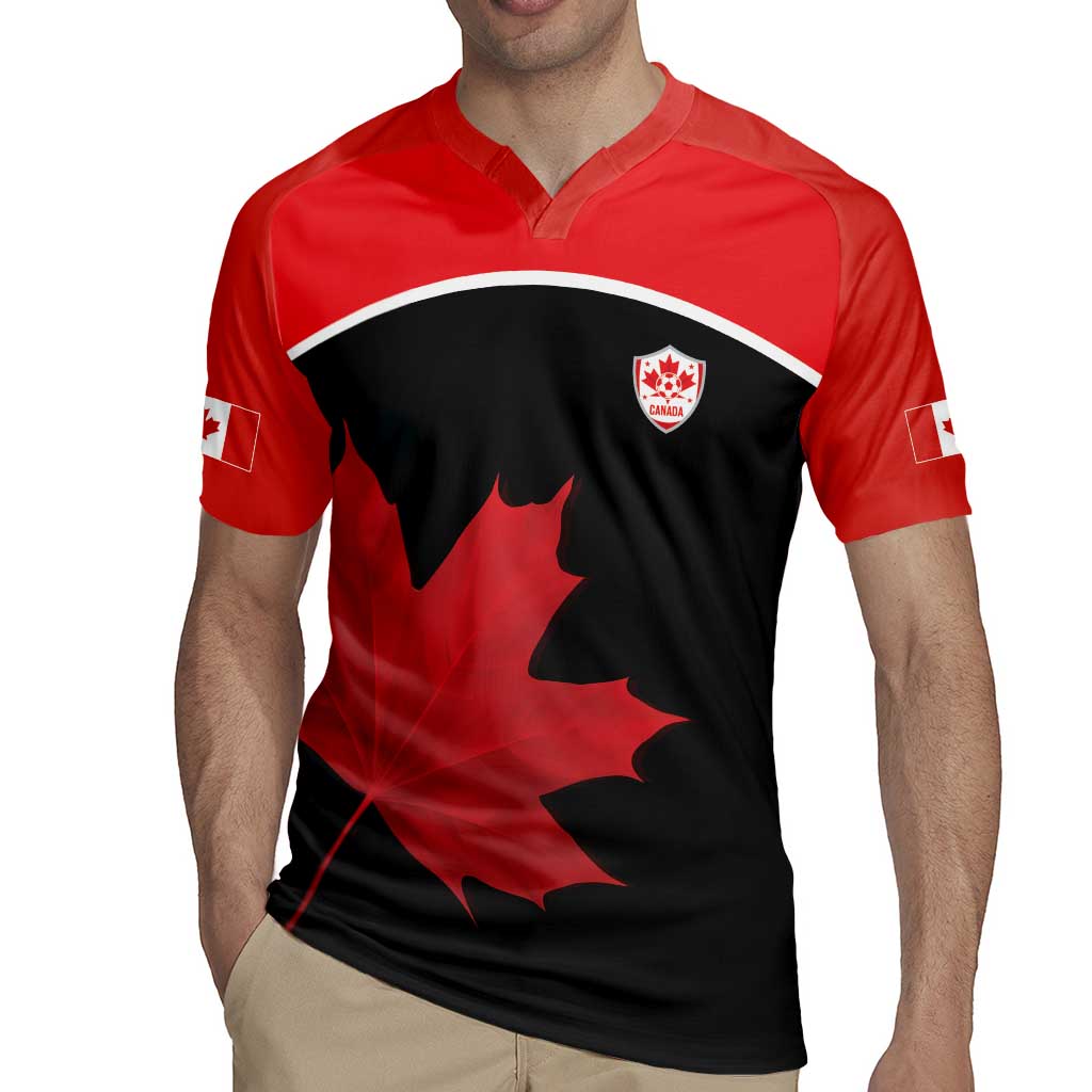 Personalized Canada Soccer Rugby Jersey Maple Leaf and Map Style - Wonder Print Shop