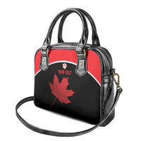 Personalized Canada Soccer Shoulder Handbag Maple Leaf and Map Style - Wonder Print Shop