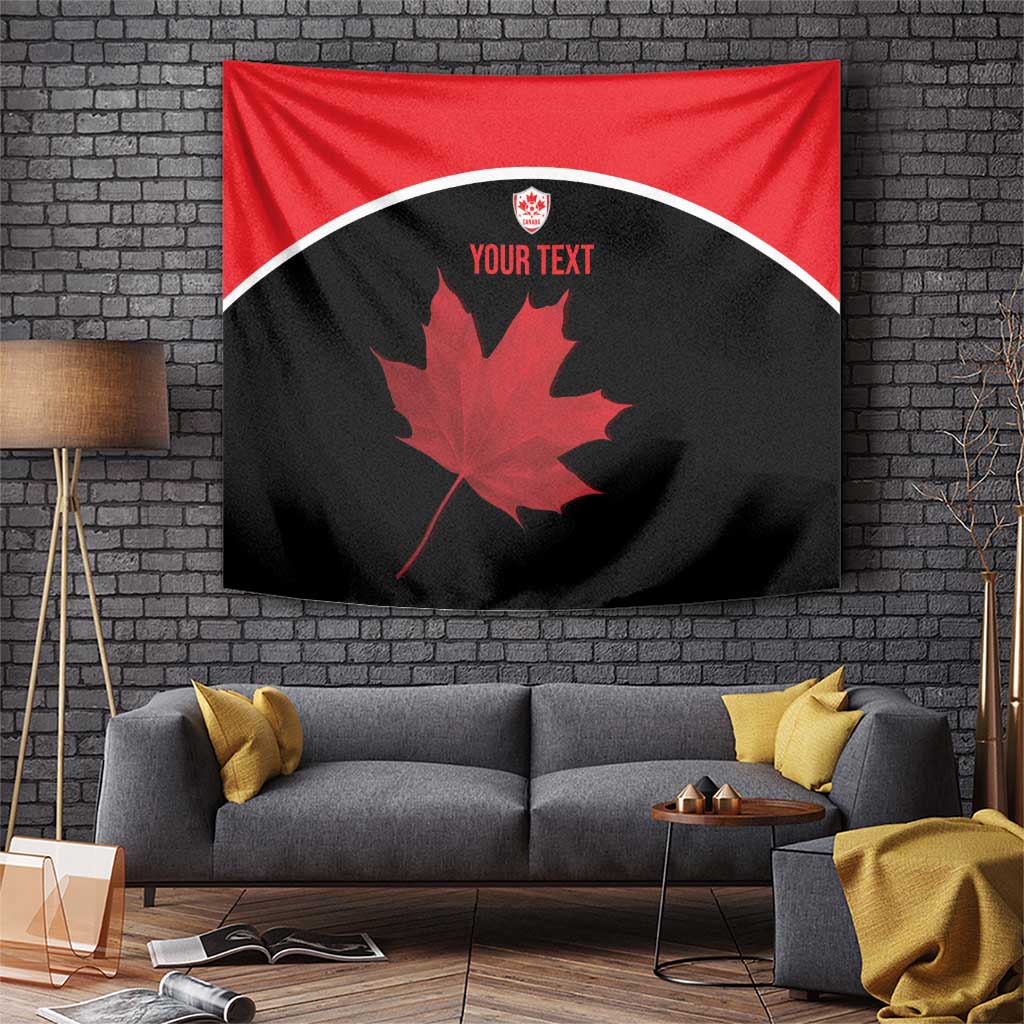 Personalized Canada Soccer Tapestry Maple Leaf and Map Style - Wonder Print Shop