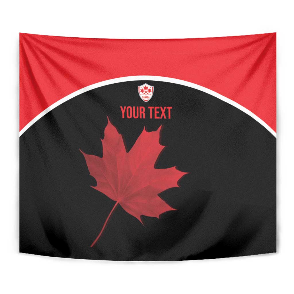 Personalized Canada Soccer Tapestry Maple Leaf and Map Style - Wonder Print Shop