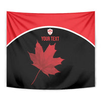 Personalized Canada Soccer Tapestry Maple Leaf and Map Style - Wonder Print Shop