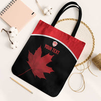Personalized Canada Soccer Tote Bag Maple Leaf and Map Style - Wonder Print Shop