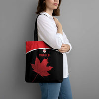 Personalized Canada Soccer Tote Bag Maple Leaf and Map Style - Wonder Print Shop