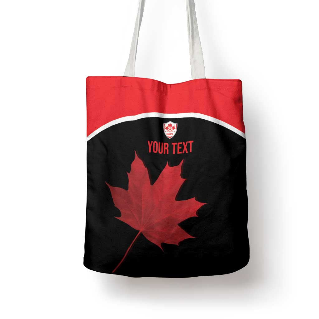 Personalized Canada Soccer Tote Bag Maple Leaf and Map Style - Wonder Print Shop