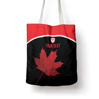 Personalized Canada Soccer Tote Bag Maple Leaf and Map Style - Wonder Print Shop