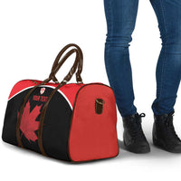 Personalized Canada Soccer Travel Bag Maple Leaf and Map Style - Wonder Print Shop