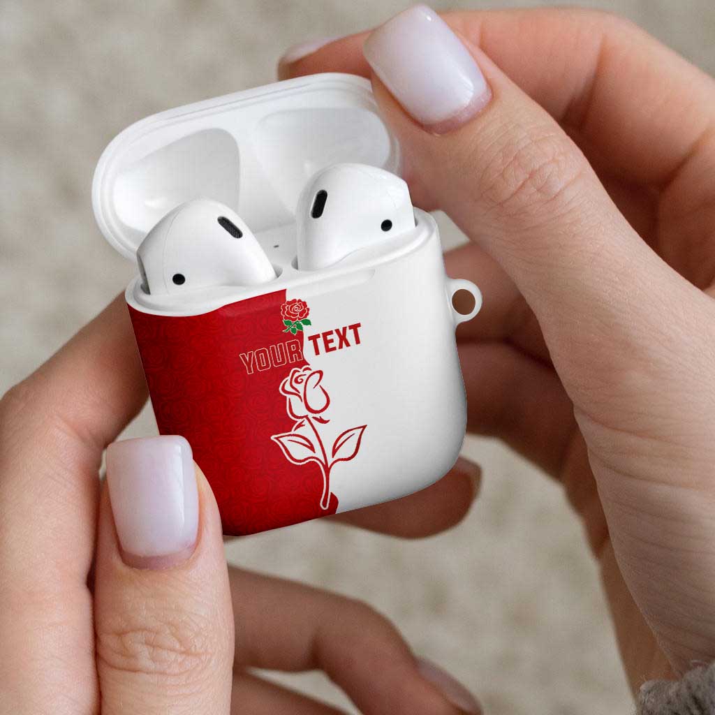 Personalized Rugby England AirPods Case Red Rose Champions