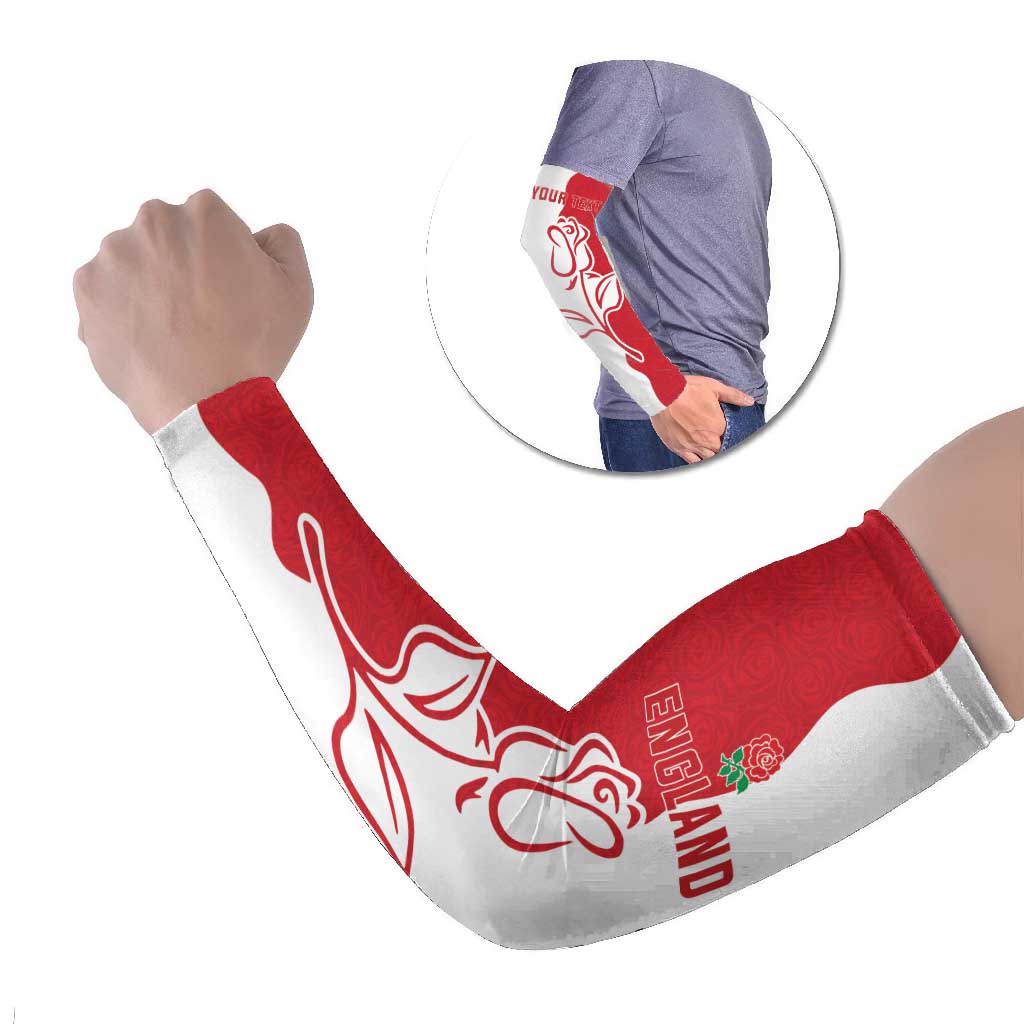Personalized Rugby England Arm Sleeves Red Rose Champions
