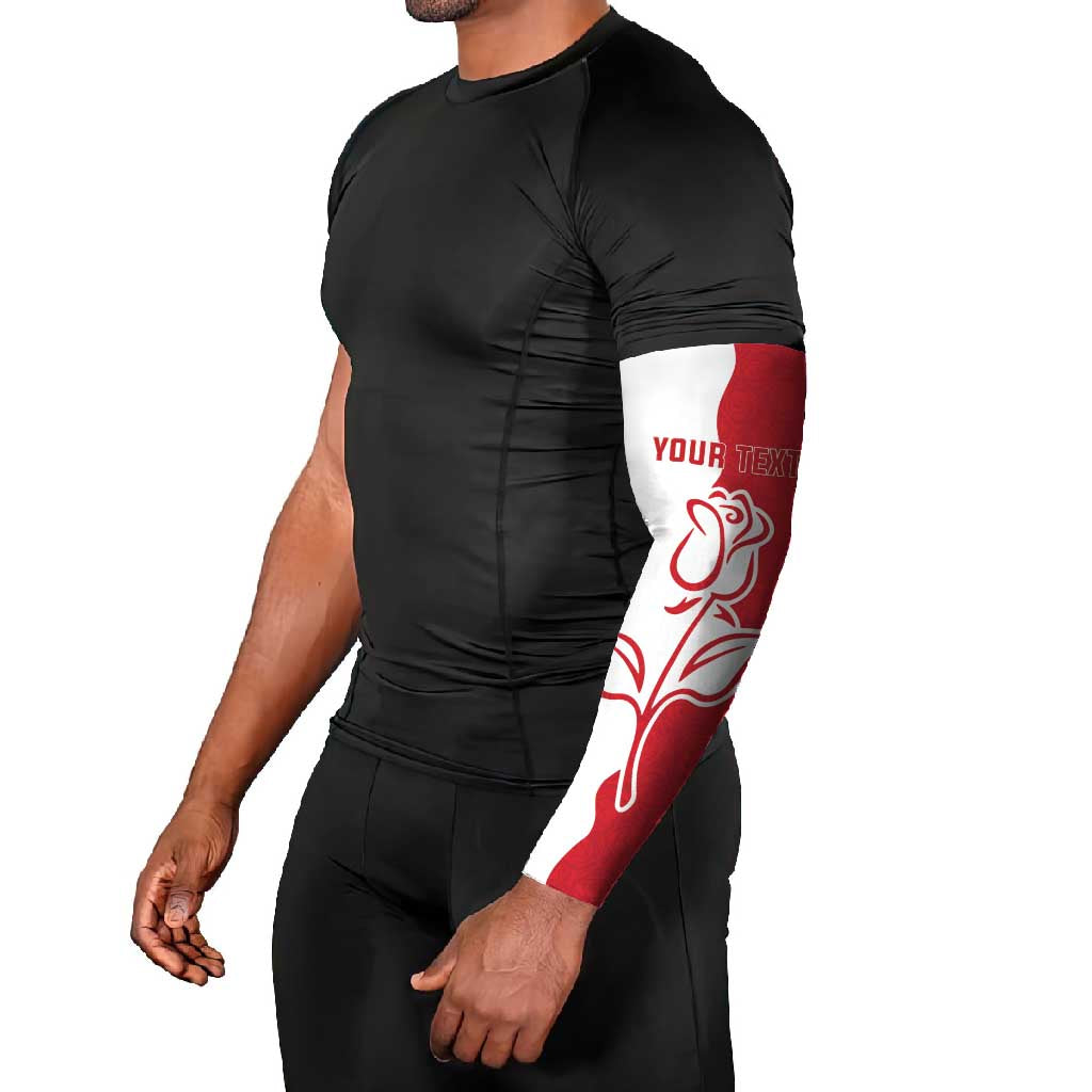 Personalized Rugby England Arm Sleeves Red Rose Champions