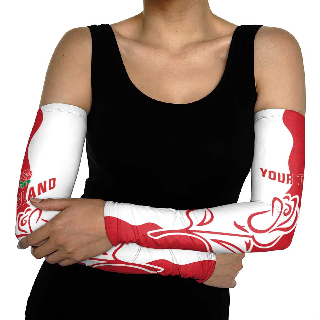 Personalized Rugby England Arm Sleeves Red Rose Champions
