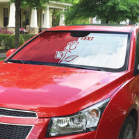 Personalized Rugby England Auto Sun Shade Red Rose Champions