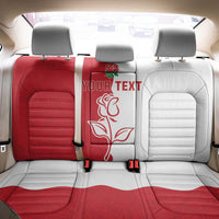 Personalized Rugby England Back Car Seat Cover Red Rose Champions