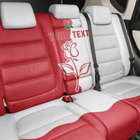 Personalized Rugby England Back Car Seat Cover Red Rose Champions
