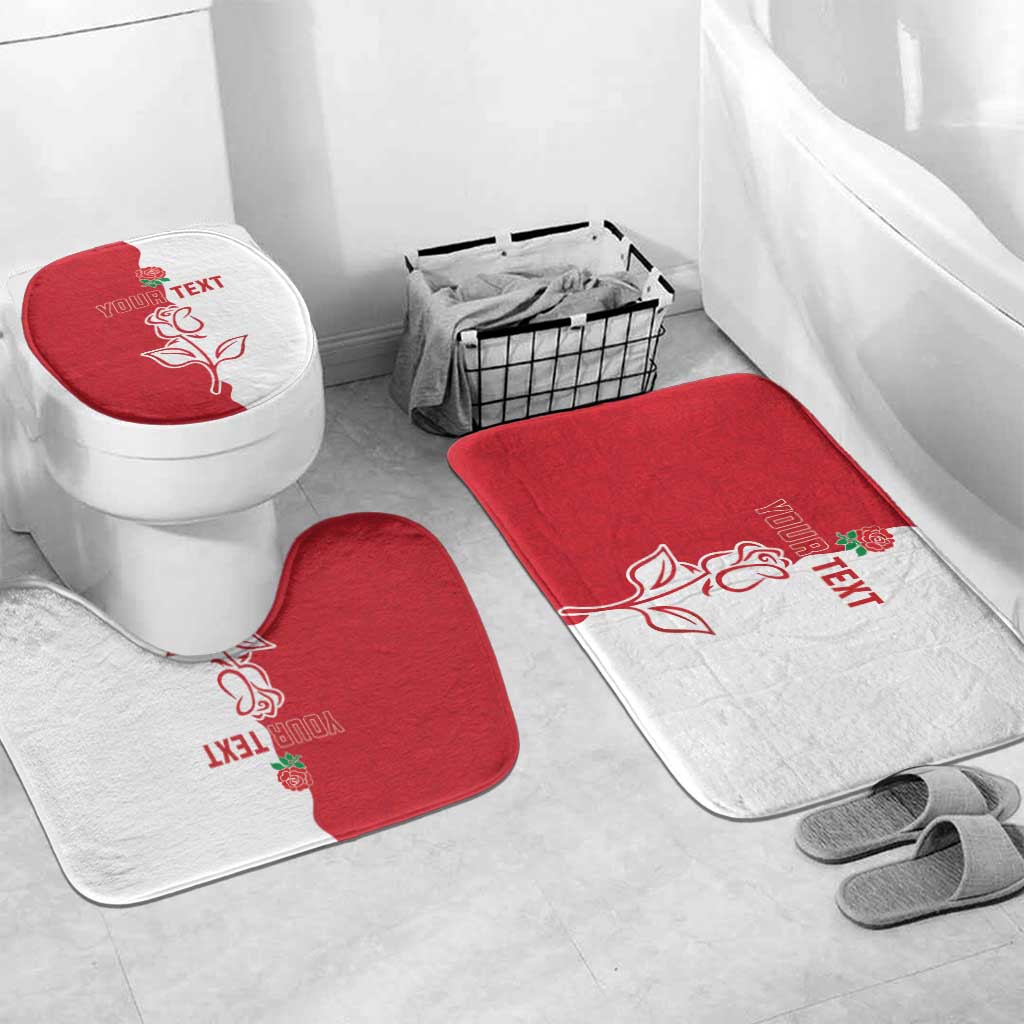 Personalized Rugby England Bathroom Set Red Rose Champions