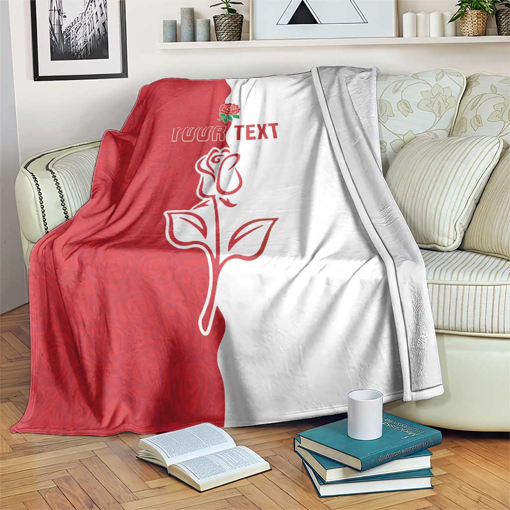 Personalized Rugby England Blanket Red Rose Champions