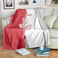 Personalized Rugby England Blanket Red Rose Champions