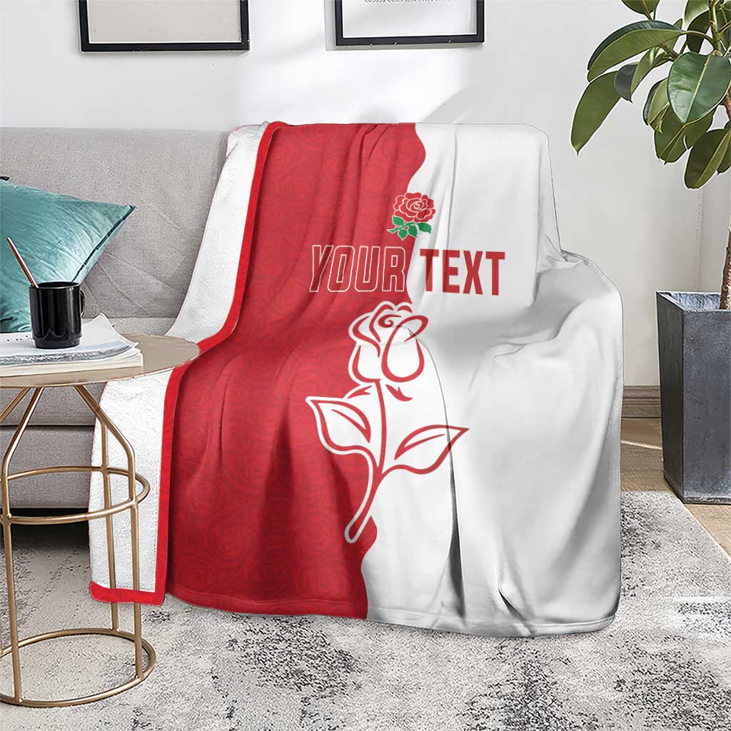 Personalized Rugby England Blanket Red Rose Champions