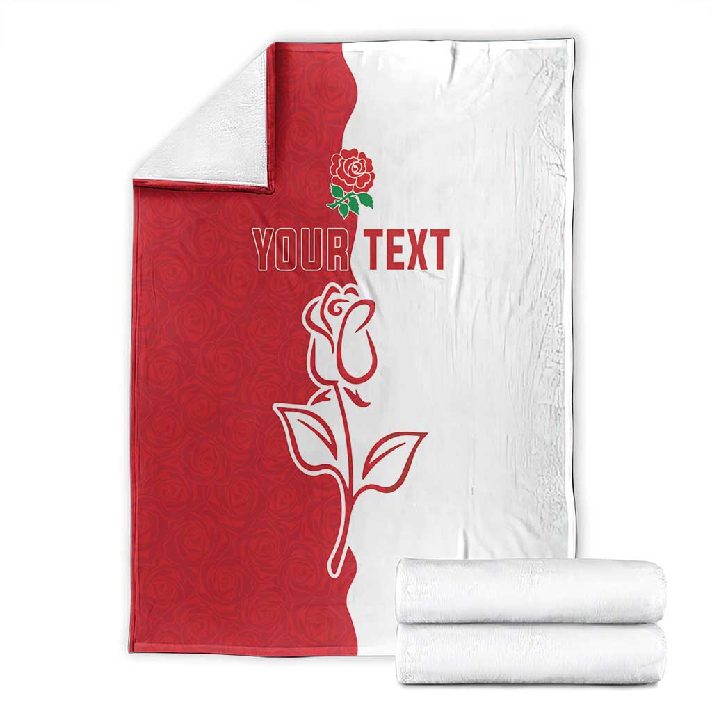 Personalized Rugby England Blanket Red Rose Champions