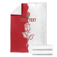 Personalized Rugby England Blanket Red Rose Champions