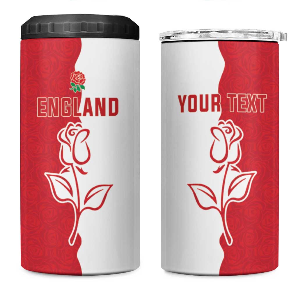 Personalized Rugby England 4 in 1 Can Cooler Tumbler Red Rose Champions