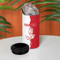 Personalized Rugby England 4 in 1 Can Cooler Tumbler Red Rose Champions