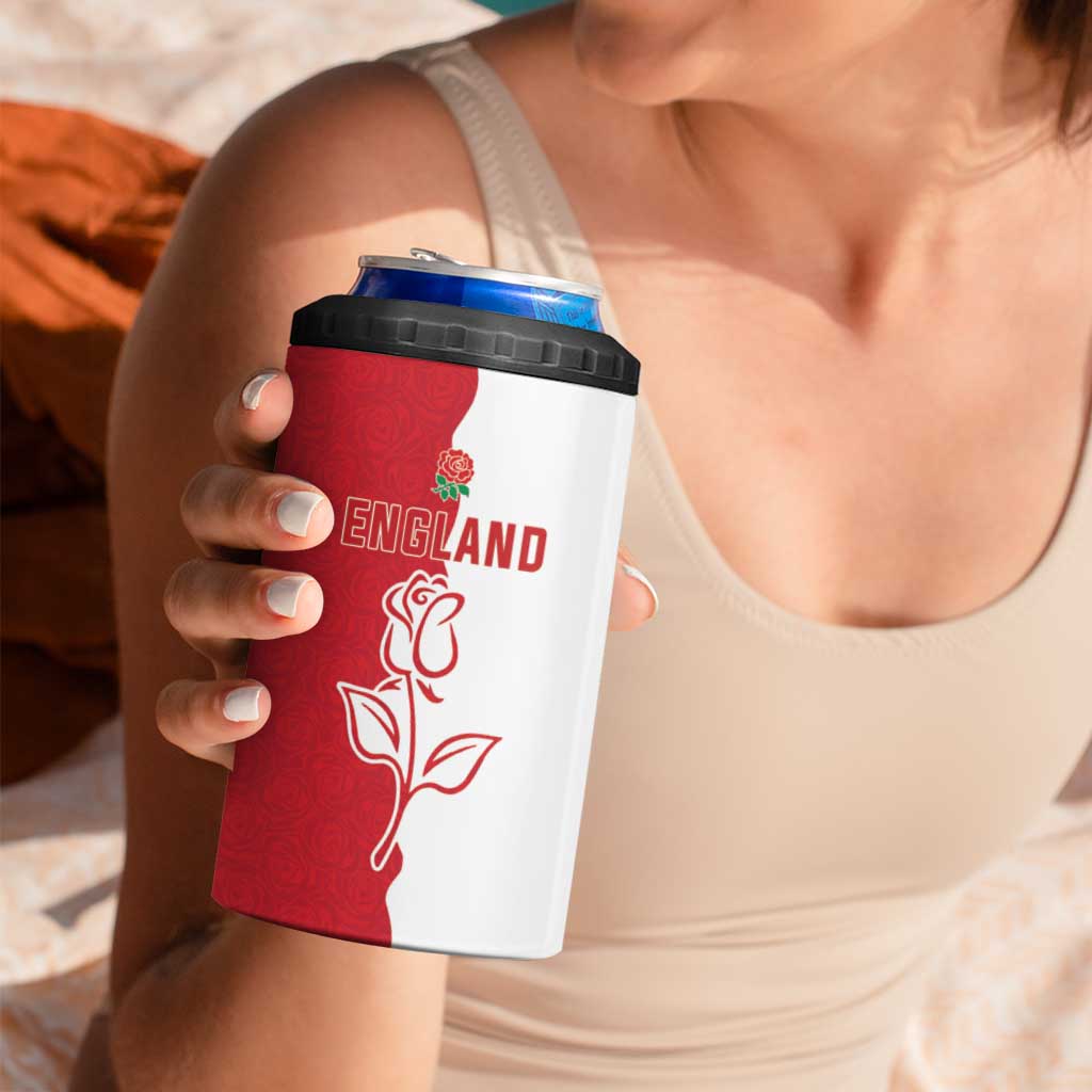 Personalized Rugby England 4 in 1 Can Cooler Tumbler Red Rose Champions