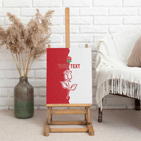 Personalized Rugby England Canvas Wall Art Red Rose Champions
