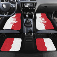Personalized Rugby England Car Mats Red Rose Champions