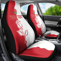 Personalized Rugby England Car Seat Cover Red Rose Champions
