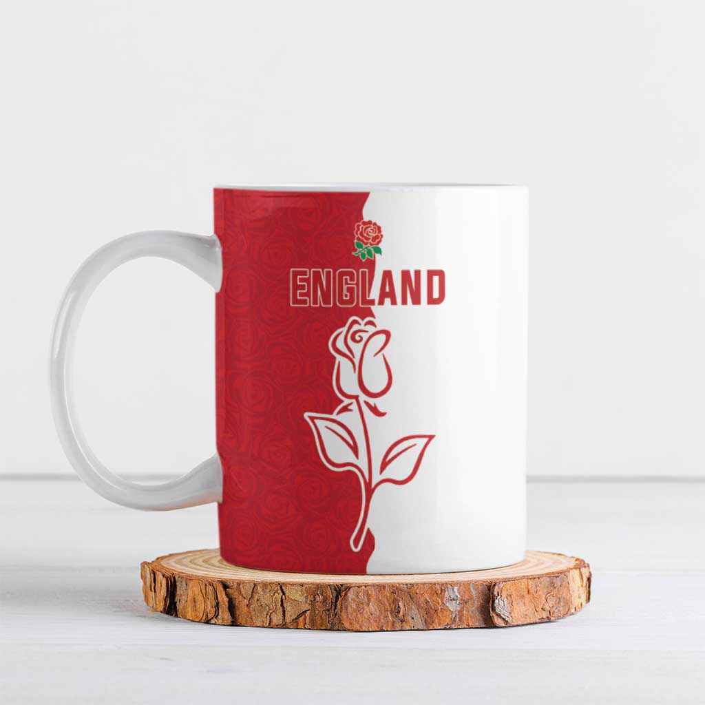 Personalized Rugby England Ceramic Mug Red Rose Champions