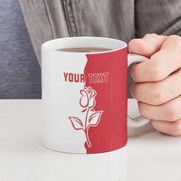 Personalized Rugby England Ceramic Mug Red Rose Champions