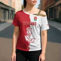 Personalized Rugby England Cross Shoulder Shirt Red Rose Champions