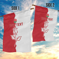 Personalized Rugby England Garden Flag Red Rose Champions