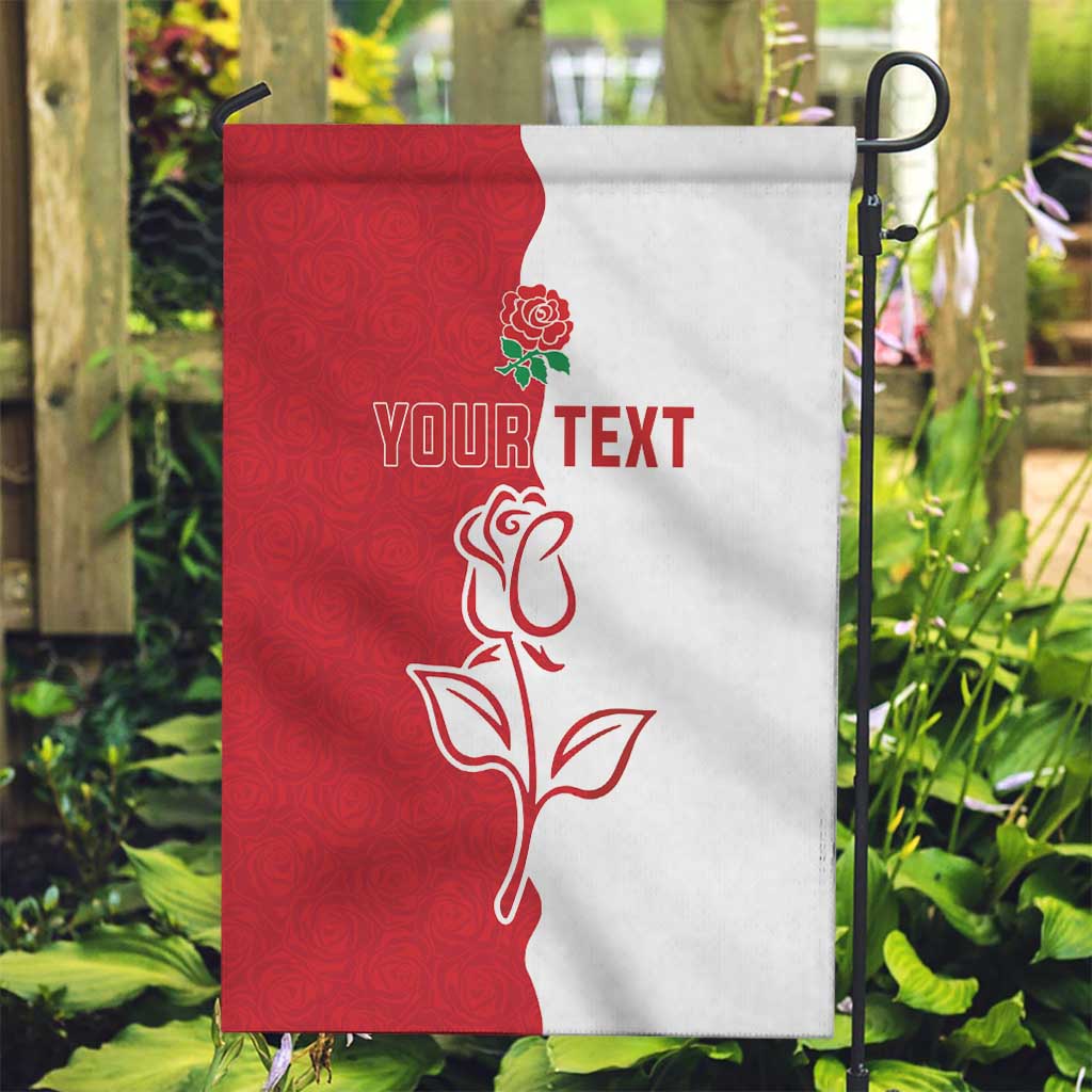 Personalized Rugby England Garden Flag Red Rose Champions