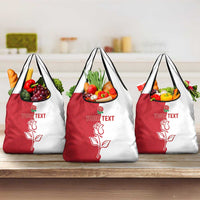 Personalized Rugby England Grocery Bag Red Rose Champions