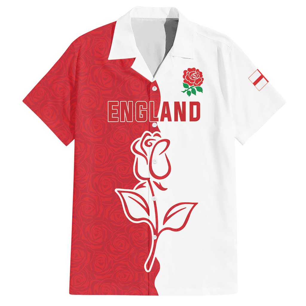 Personalized Rugby England Hawaiian Shirt Red Rose Champions
