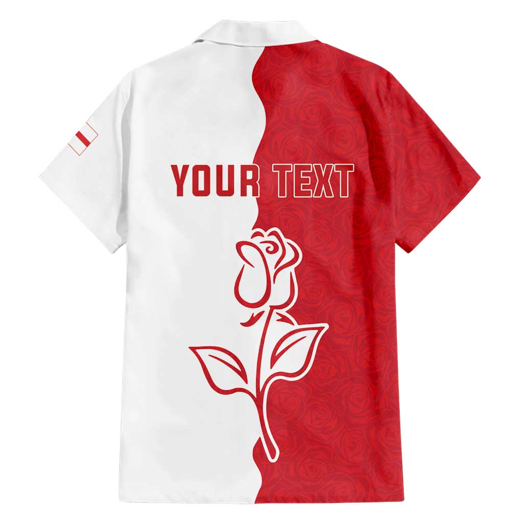 Personalized Rugby England Hawaiian Shirt Red Rose Champions