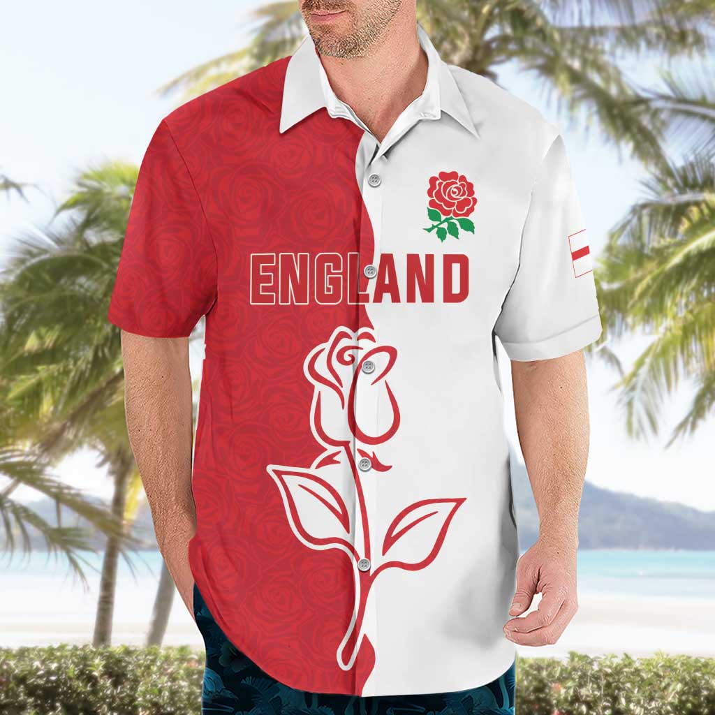 Personalized Rugby England Hawaiian Shirt Red Rose Champions