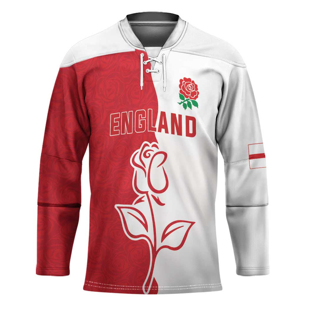 Personalized Rugby England Hockey Jersey Red Rose Champions