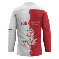 Personalized Rugby England Hockey Jersey Red Rose Champions