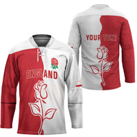 Personalized Rugby England Hockey Jersey Red Rose Champions