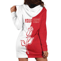 Personalized Rugby England Hoodie Dress Red Rose Champions