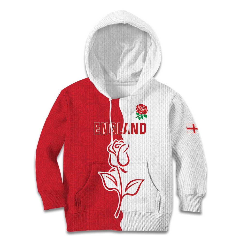 Personalized Rugby England Kid Hoodie Red Rose Champions