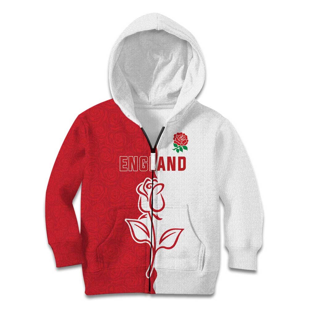 Personalized Rugby England Kid Hoodie Red Rose Champions