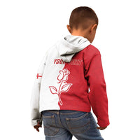 Personalized Rugby England Kid Hoodie Red Rose Champions