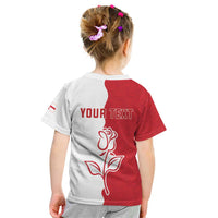 Personalized Rugby England Kid T Shirt Red Rose Champions
