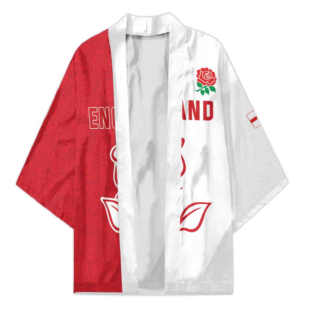 Personalized Rugby England Kimono Red Rose Champions