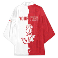 Personalized Rugby England Kimono Red Rose Champions