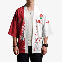 Personalized Rugby England Kimono Red Rose Champions