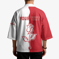Personalized Rugby England Kimono Red Rose Champions
